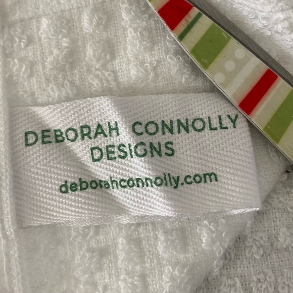 Mr. & Mrs. 2023 grey and white Deborah Connolly hand towels, set of 3 - Picture 4 of 5